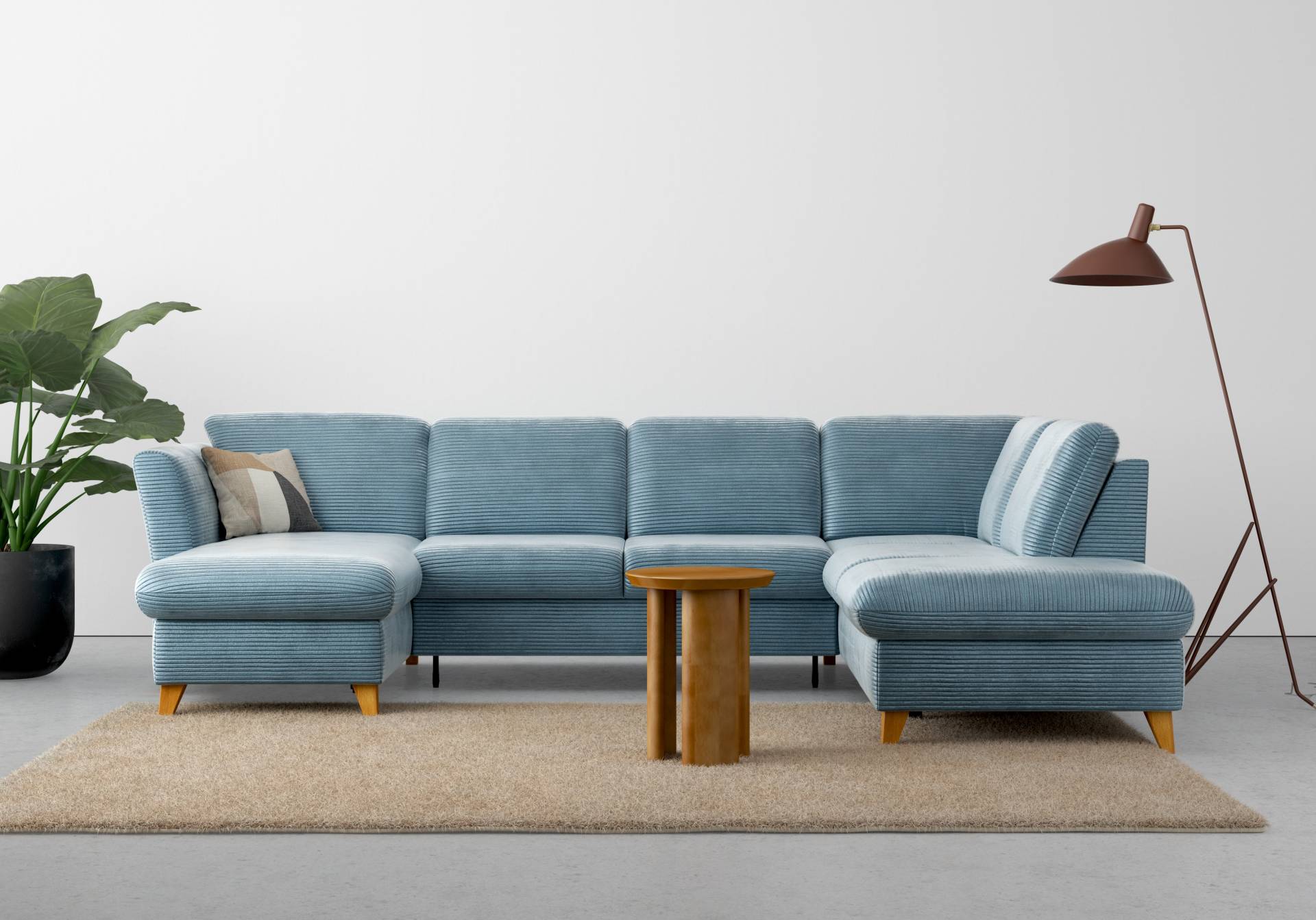 Home affaire Wohnlandschaft »Trelleborg U-Form«, wahlweise mit Bettfunktion und Bettkasten, inkl. Federkern-Polsterung Home affaire Wohnlandschaft »Trelleborg U-Form«, wahlweise mit Bettfunktion und Bettkasten, inkl. Federkern-Polsterung von home affaire