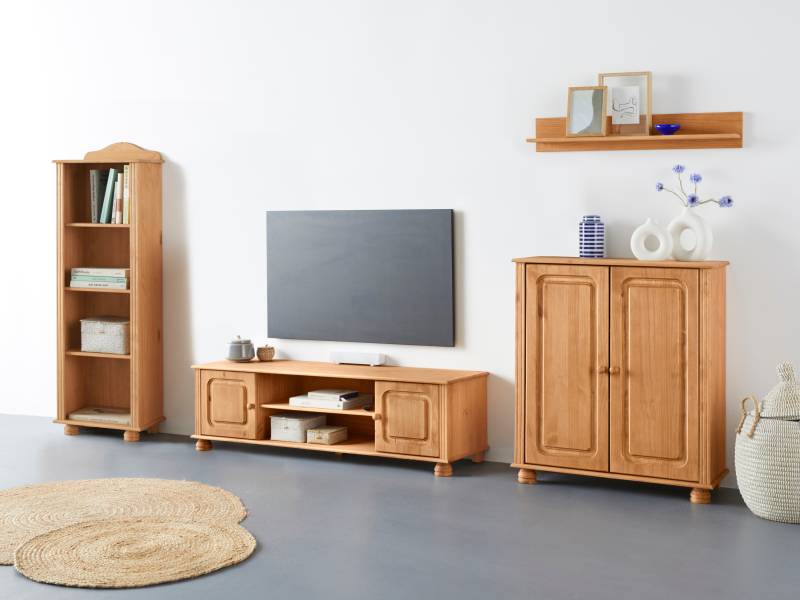 Home affaire Wohnwand »Mette«, (3 St.), 1 Midischrank, 1 Bücherregal und 1 Lowboard ohne Wandboard von home affaire