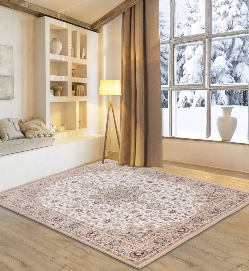 my home Wollteppich »Oriental D1«, rechteckig, 10 mm Höhe, reine Wolle, Orient-Optik, Wohnzimmer von My Home