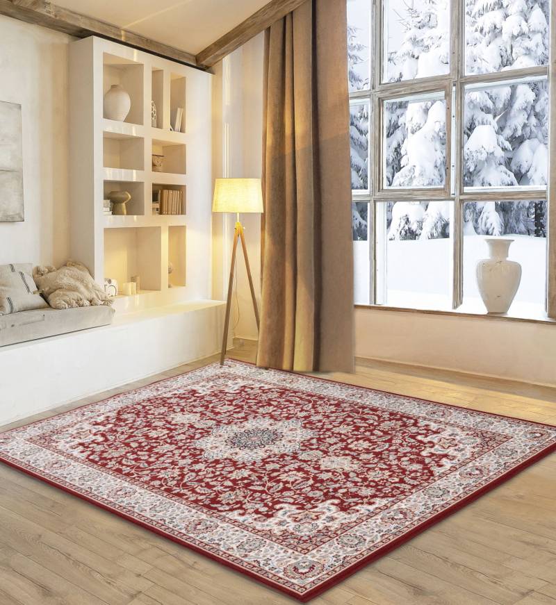 my home Wollteppich »Oriental D1«, rechteckig, 10 mm Höhe, reine Wolle, Orient-Optik, Wohnzimmer von My Home