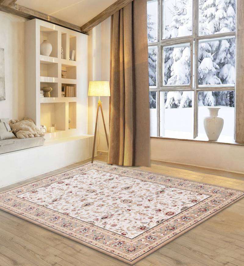 my home Wollteppich »Oriental D2«, rechteckig, 10 mm Höhe, reine Wolle, Orient-Optik, Wohnzimmer von My Home