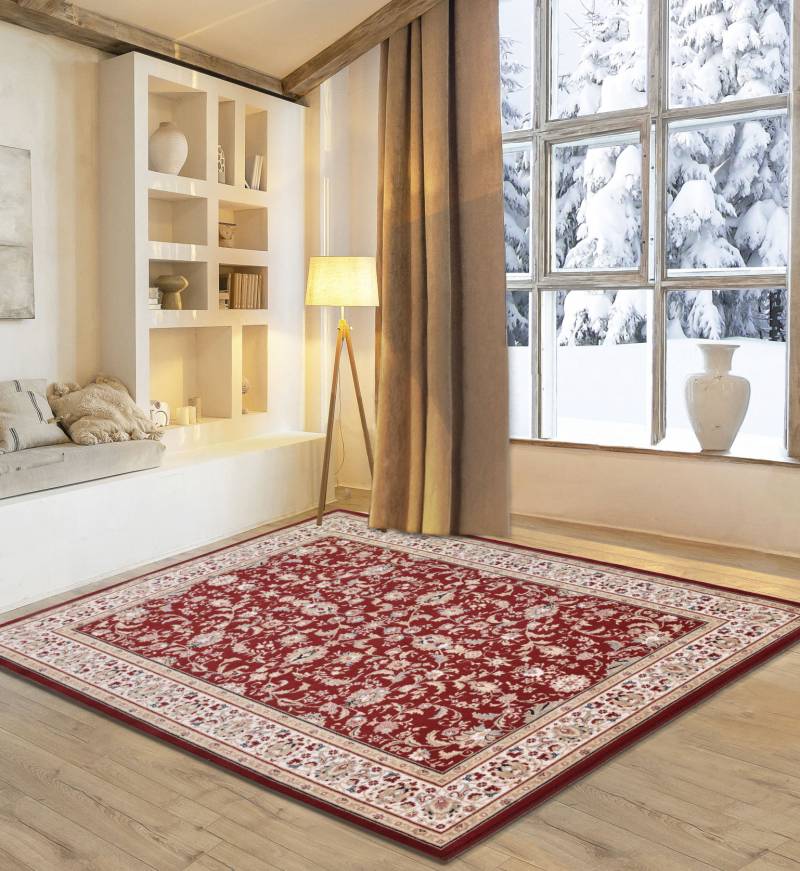 my home Wollteppich »Oriental D2«, rechteckig, 10 mm Höhe, reine Wolle, Orient-Optik, Wohnzimmer von My Home