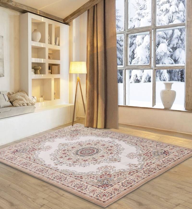my home Wollteppich »Oriental D3«, rechteckig, 10 mm Höhe, reine Wolle, Orient-Optik, Wohnzimmer von My Home