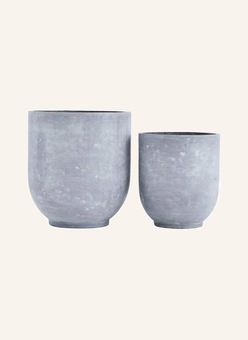 House Doctor 2er-Set Blumentöpfe Gard grau von house doctor