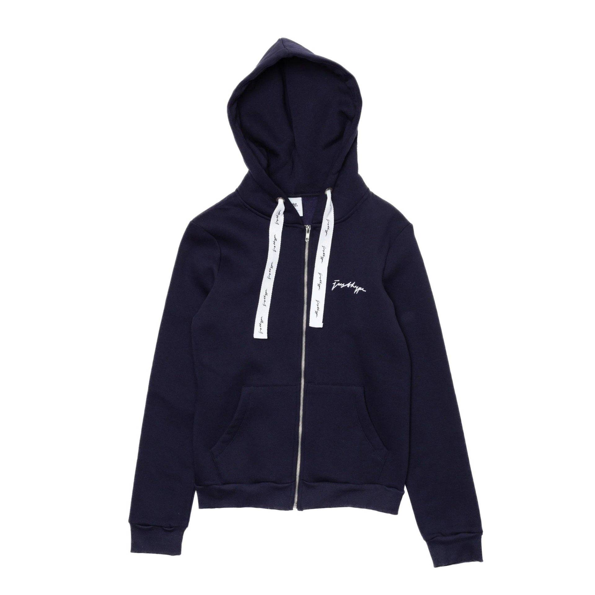 Hoodie Mit Durchgehendem Reißverschluss Damen Marine 32 von hype