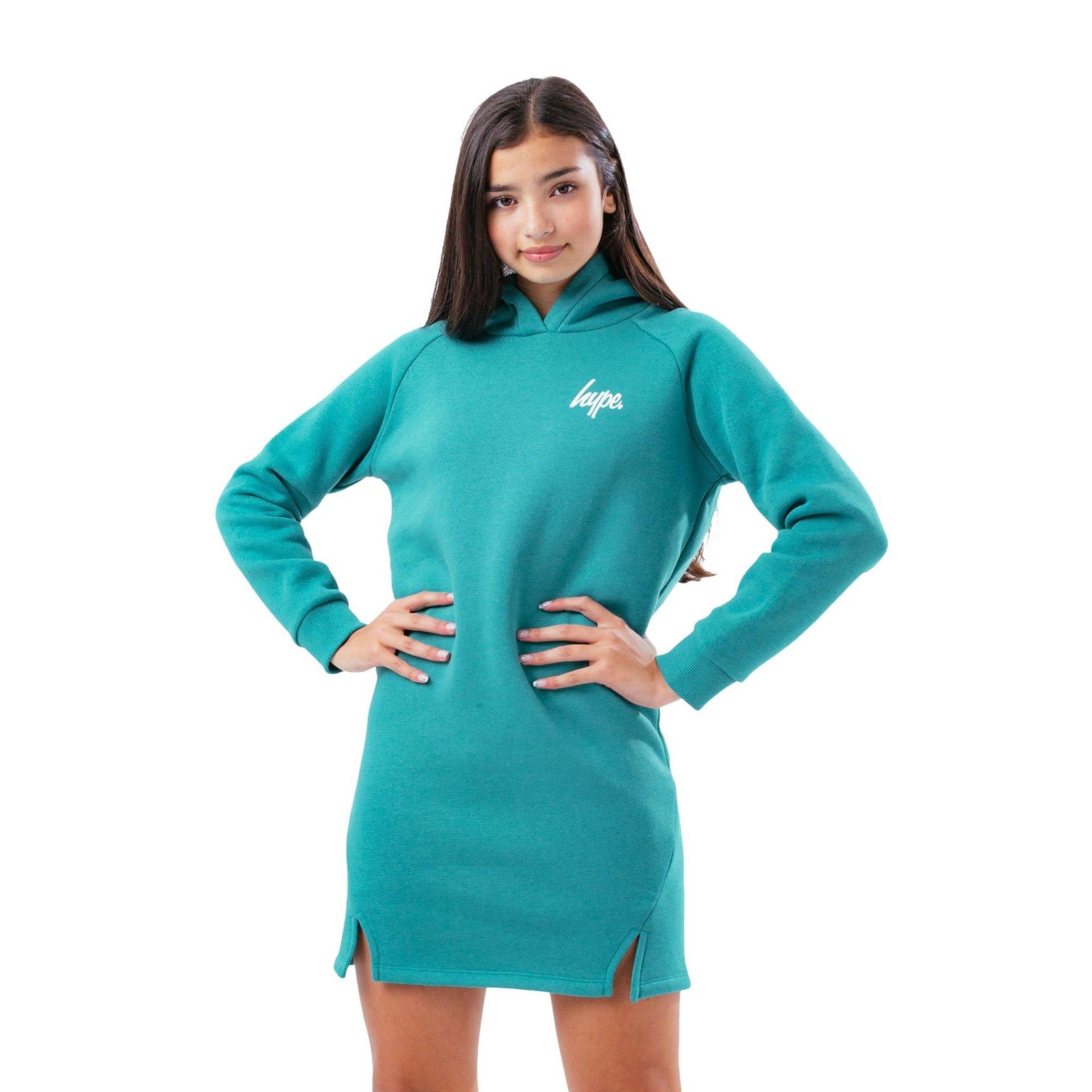 Kapuzenpullover, Seitenschlitz Mädchen Taubenblau 104 von hype