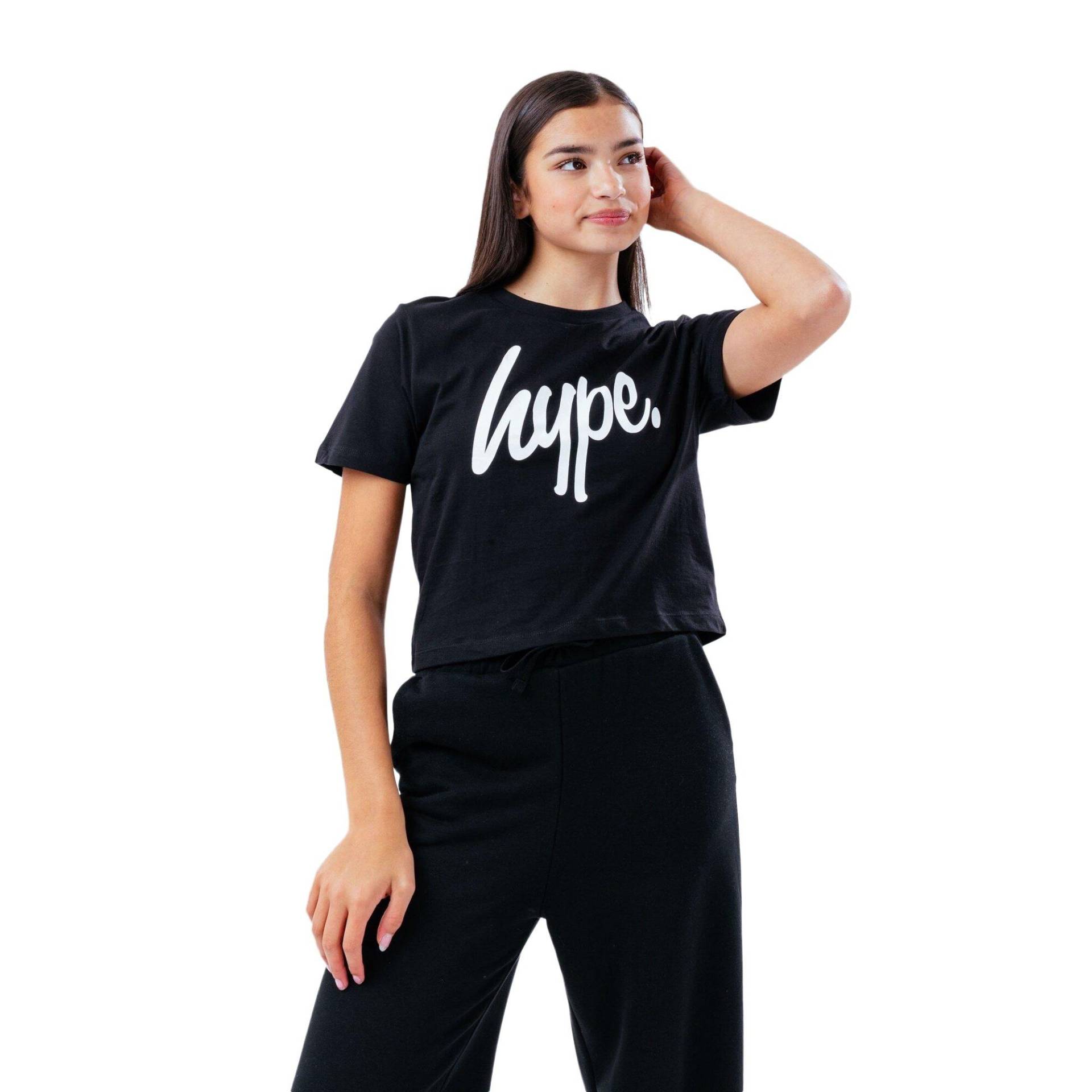 Kurzes T-shirt Mädchen Schwarz 104 von hype