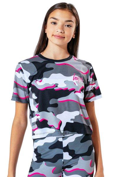 Tshirt Line Camo Jungen Multicolor 158 von hype