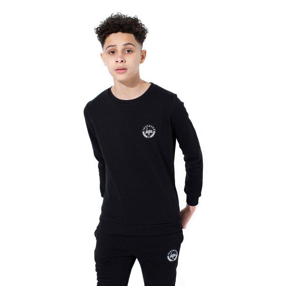 Sweatshirt Mit Rundhalsausschnitt Jungen Schwarz 158 von hype