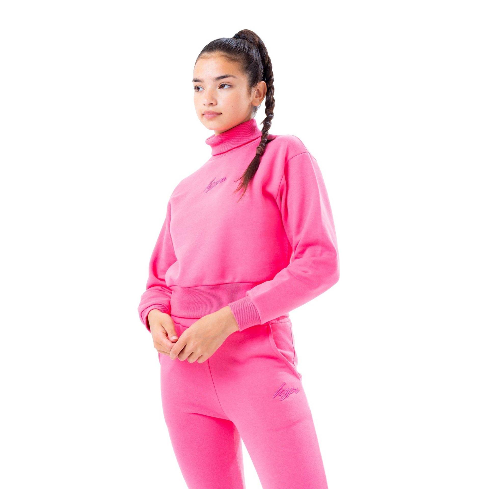 Kurzes Sweatshirt Mädchen Pink 164 von hype