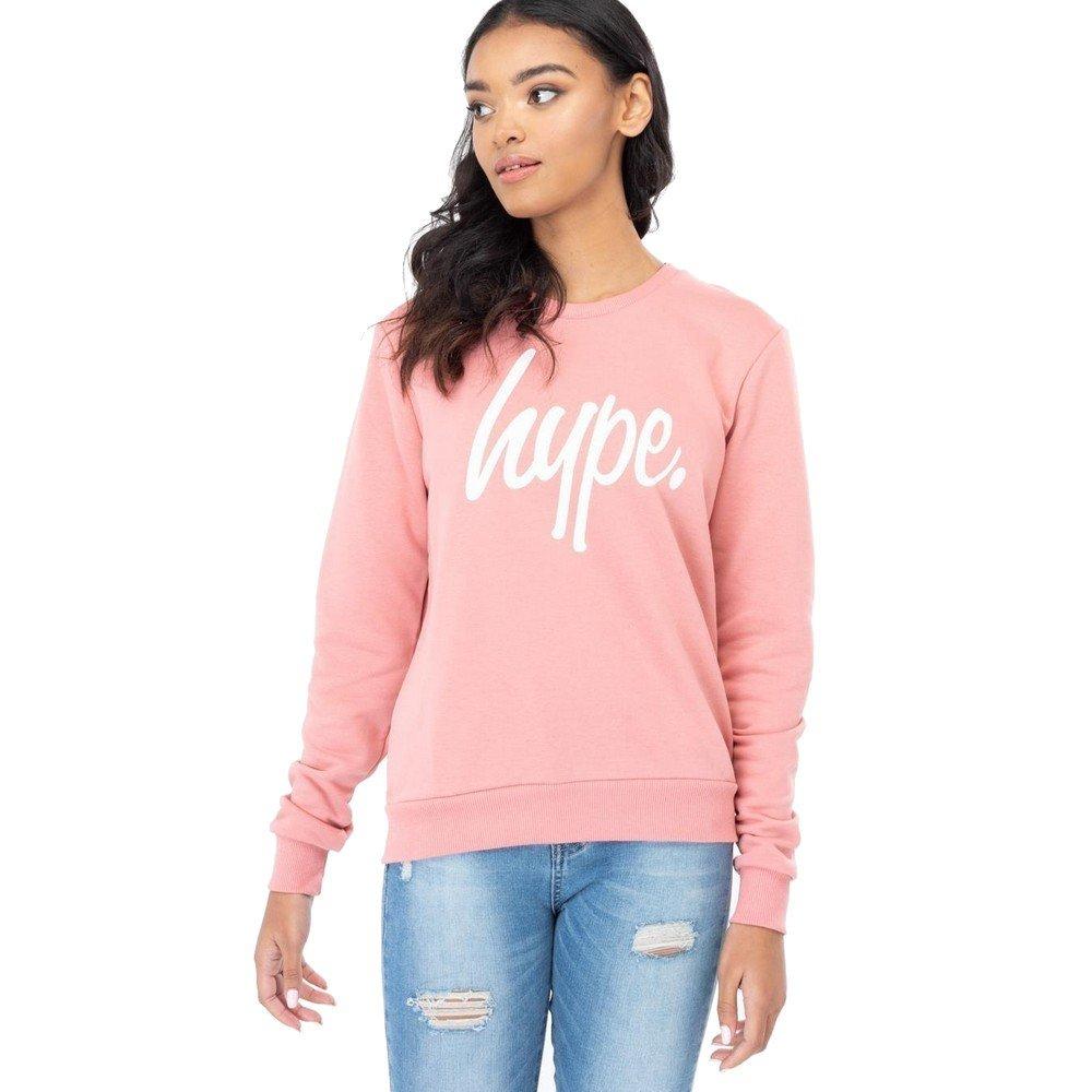 Script Sweatshirt Damen Pink 36 von hype