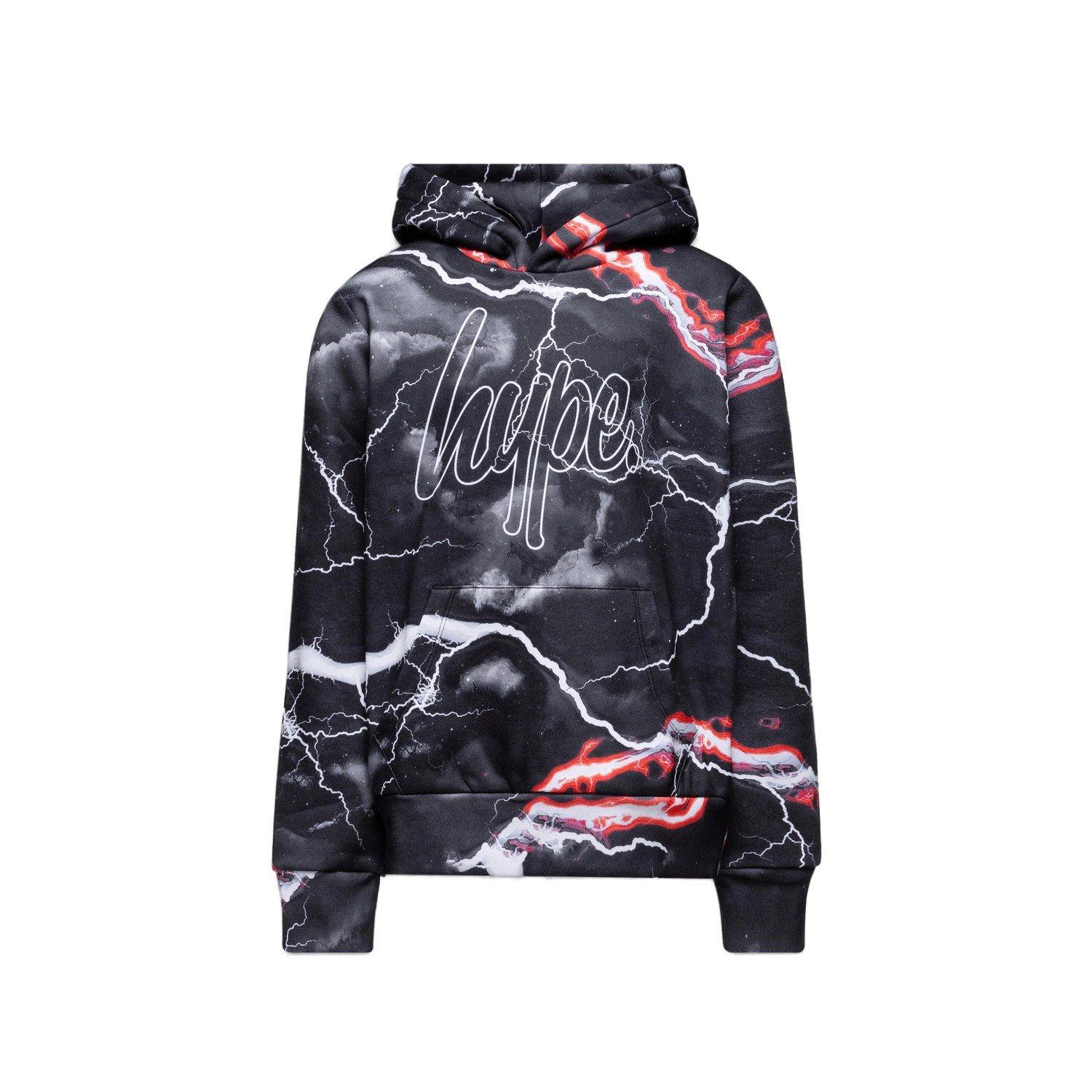 Smokey Storm Outline Kapuzenpullover Jungen Schwarz 104 von hype