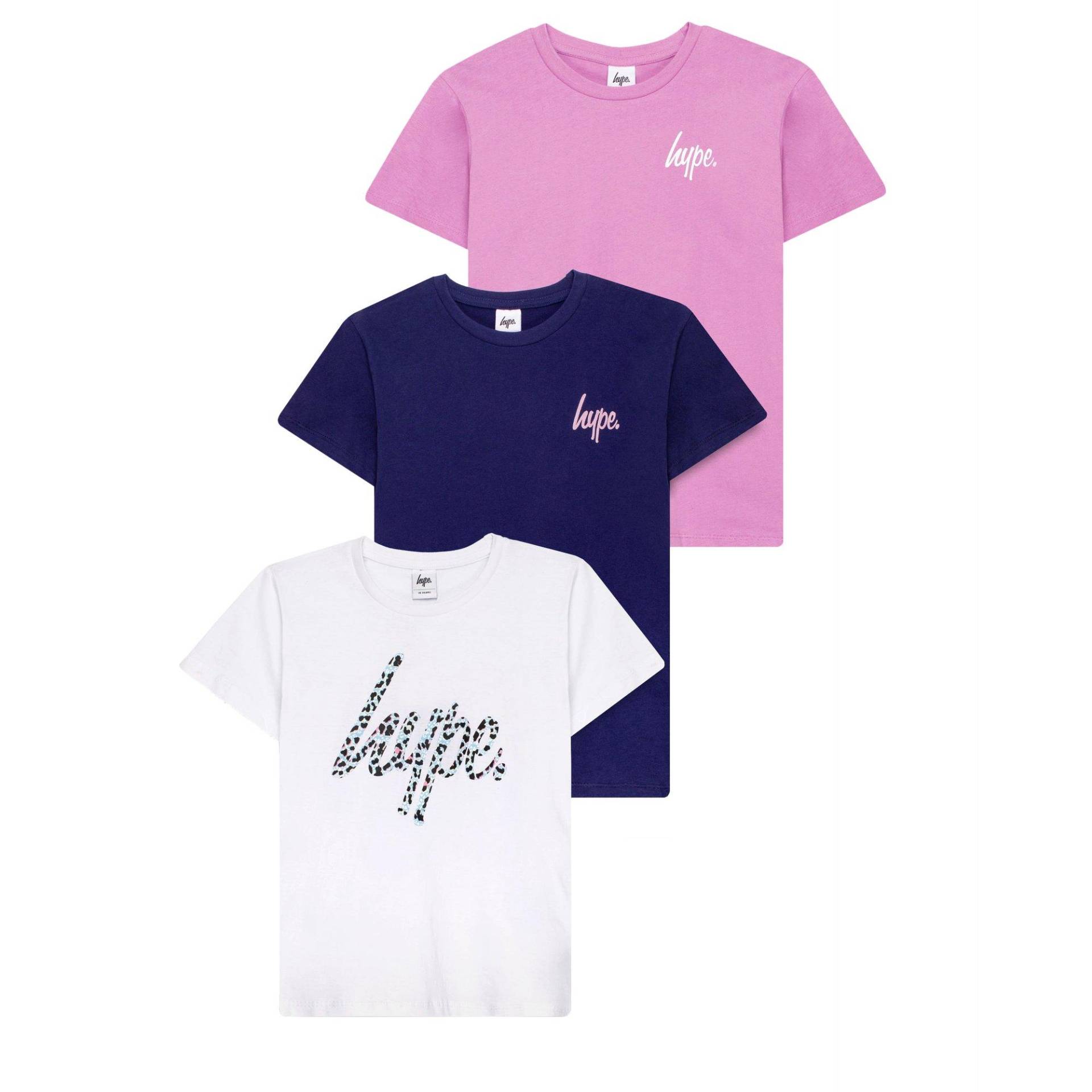 Tshirt Logo Set (3erpack) Mädchen Pink 104 von hype
