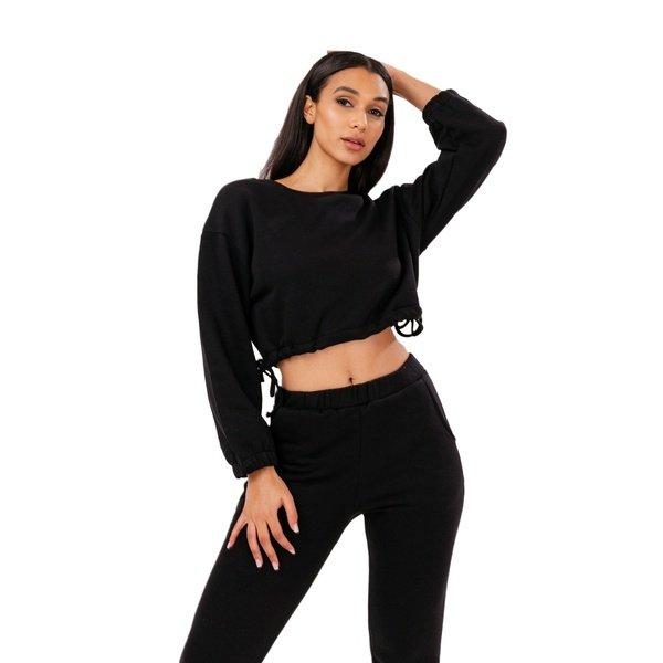 Kurzes Sweatshirt Damen Schwarz 46 von hype