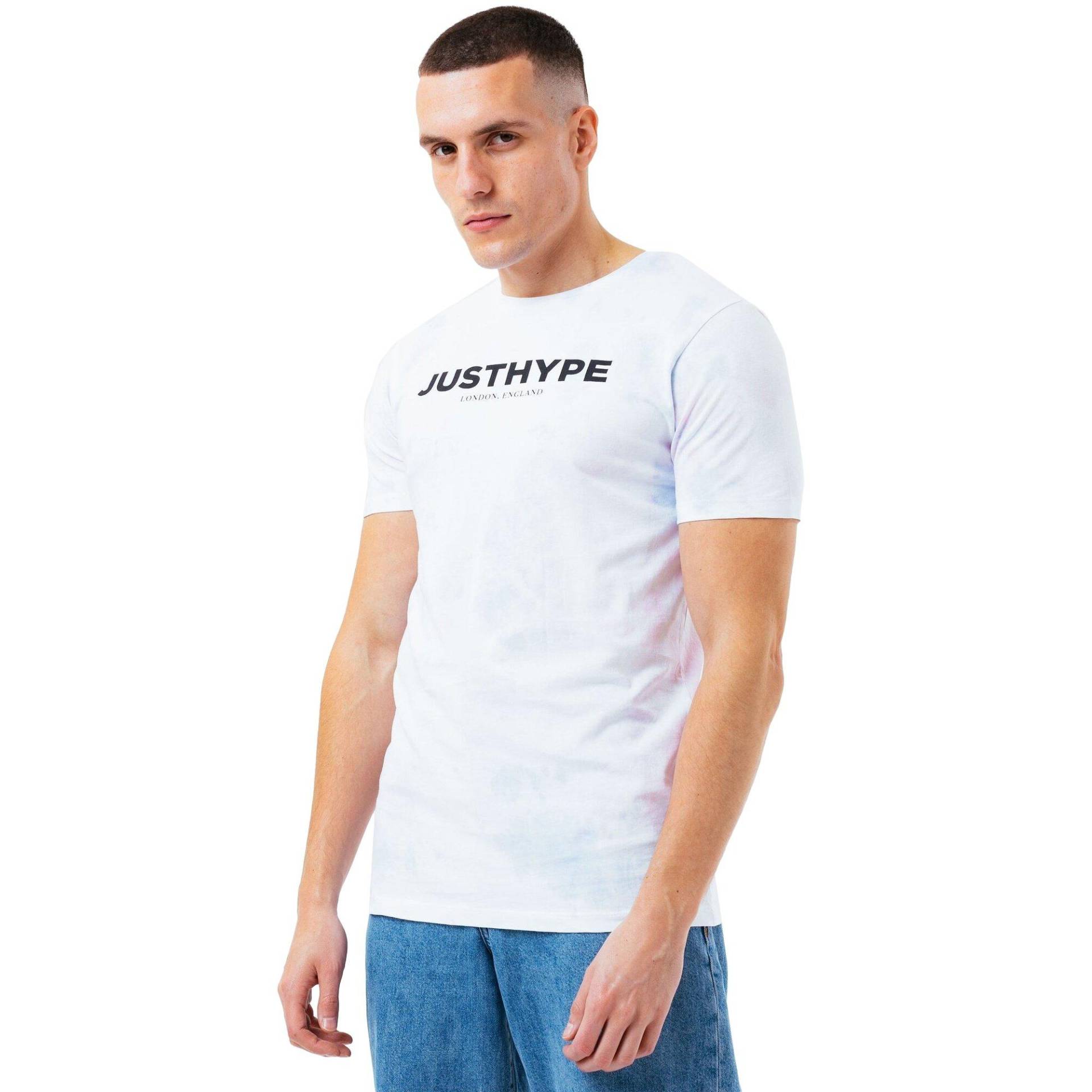 "miami Dye" Tshirt Herren Weiss S von hype