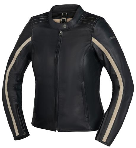 iXS Motorradjacke Damen Classic LD Â Stripe - schwarz (Grösse: 38D) von iXS