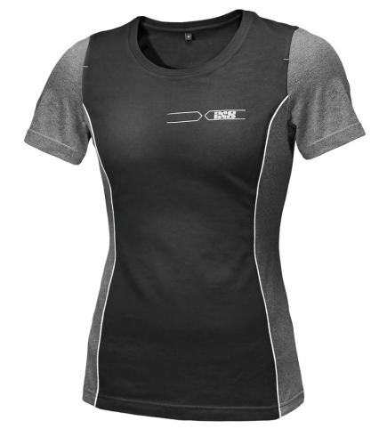 iXS Damen Shirt iXS-Team - schwarz-grau (Grösse: DL) von iXS