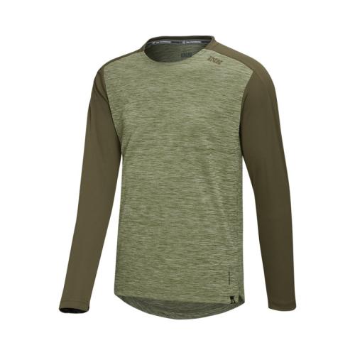 iXS Flow X Long Sleeve Jersey - olive-solid dark olive von iXS