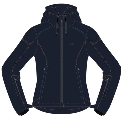 iXS Classic Damen SO Jacke Moto 2.0 - blue (Grösse: DM) von iXS