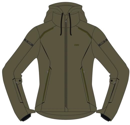 iXS Classic Damen SO Jacke Moto 2.0 - olive (Grösse: DL) von iXS