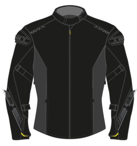 iXS Motorradjacke Damen Sport Carbon-ST - schwarz (Grösse: DL) von iXS