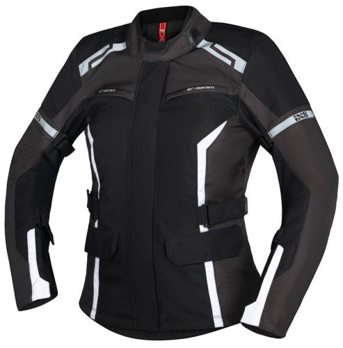 iXS Motorradjacke Damen Tour Evans-ST 2.0 - schwarz-grau-weiss (Grösse: D3XL) von iXS