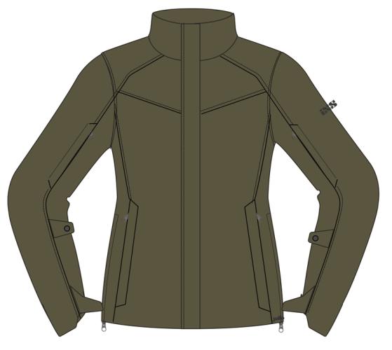 iXS Urban Damen Jacke Destination ST-Plus - olive (Grösse: D2XL) von iXS