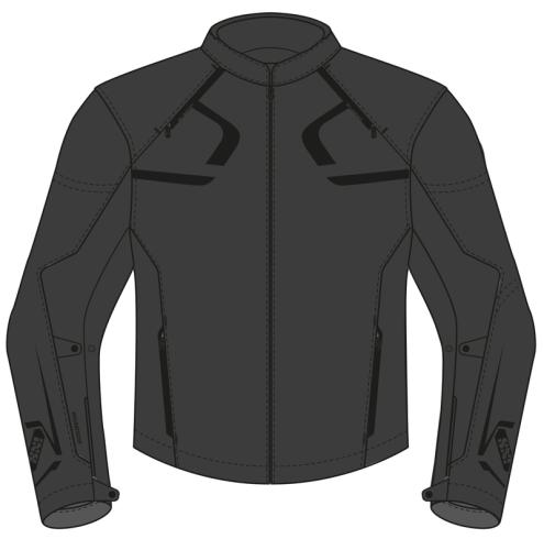 iXS Motorradjacke Sport SO Jacke Moto Dynamic - schwarz (Grösse: 5XL) von iXS