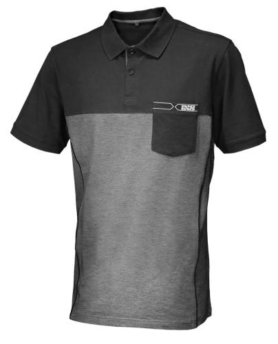 iXS Polo-Shirt iXS-Team - schwarz-grau (Grösse: 2XL) von iXS