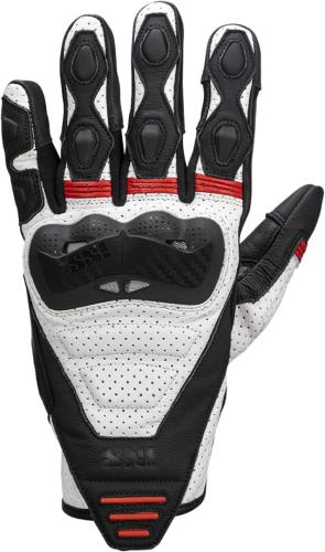 iXS Rapid 1.0 Lederhandschuhe - schwarz-weiss-rot (Grösse: M) von iXS