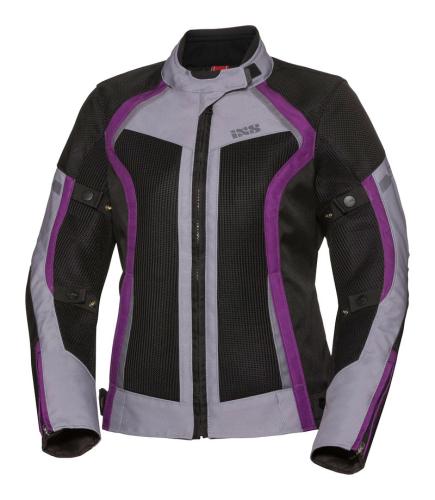iXS Motorradjacke Damen Sport Andorra-Air - schwarz-grau-braun (Grösse: D3XL) von iXS