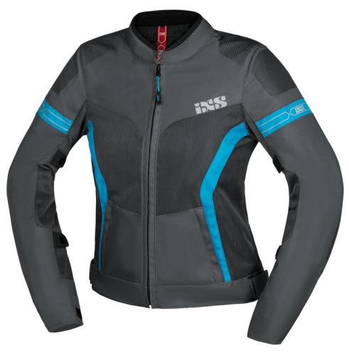 iXS Sport Damen Jacke Trigonis-Air - darkgrey-grey-Turquoise (Grösse: D2XL) von iXS