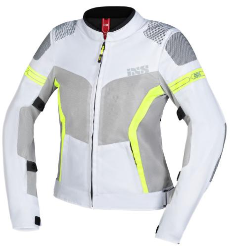 iXS Sport Damen Jacke Trigonis-Air - brightgrey-grey-neon yellow (Grösse: D2XL) von iXS