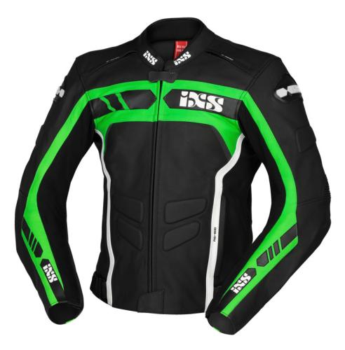 iXS Motorradjacke Sport LD Jacke RS-600 1.0 - schwarz-grün-weiss (Grösse: 60H) von iXS