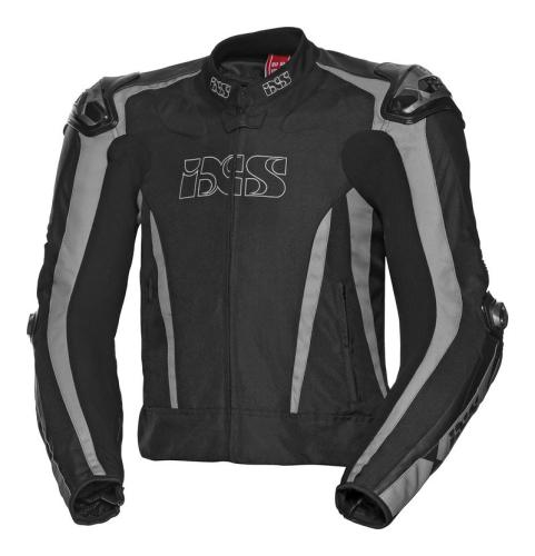 iXS Motorradjacke Sport LT Jacke RS-1000 - schwarz-grau (Grösse: 56H) von iXS