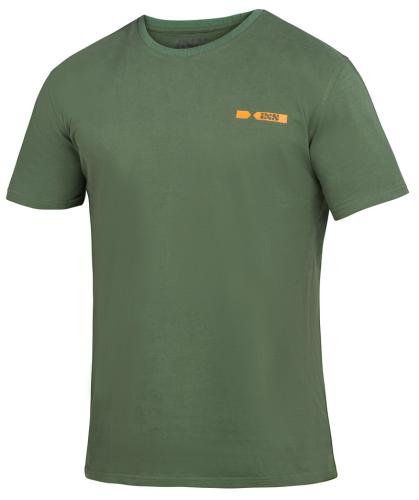 iXS T-Shirt Team - oliv-orange (Grösse: L) von iXS