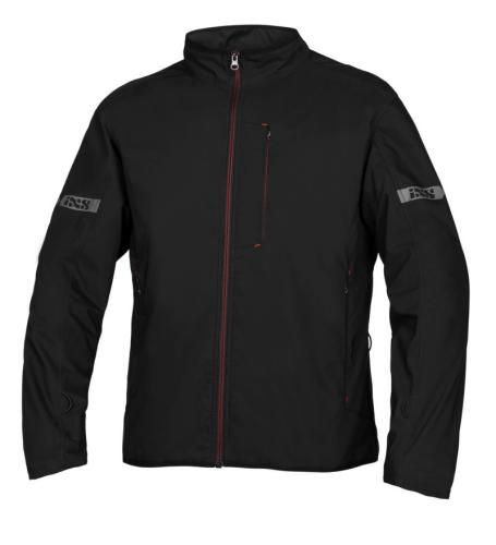 iXS Motorradjacke Team Jacke Micro-Zip 1.0 - schwarz (Grösse: 4XL) von iXS