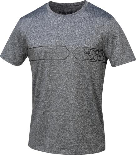 iXS Team T-Shirt Function - grey-black (Grösse: L) von iXS