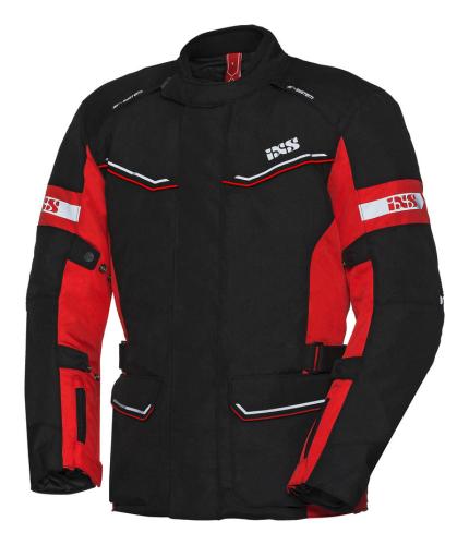 iXS Motorradjacke Damen Tour Evans ST - schwarz-rot (Grösse: D3XL) von iXS