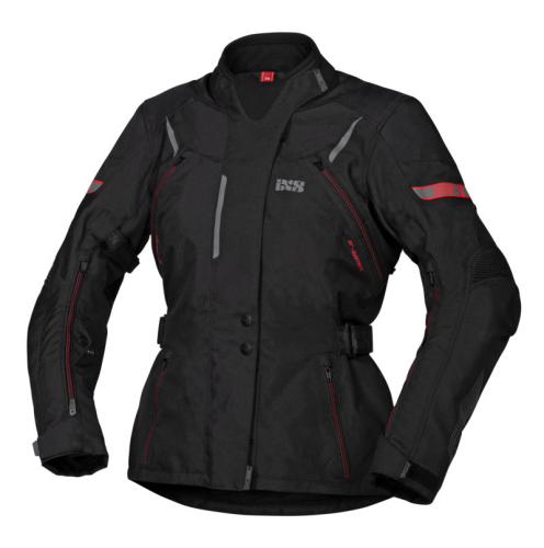 iXS Motorradjacke Damen Tour Liz-ST - schwarz-rot (Grösse: DL) von iXS