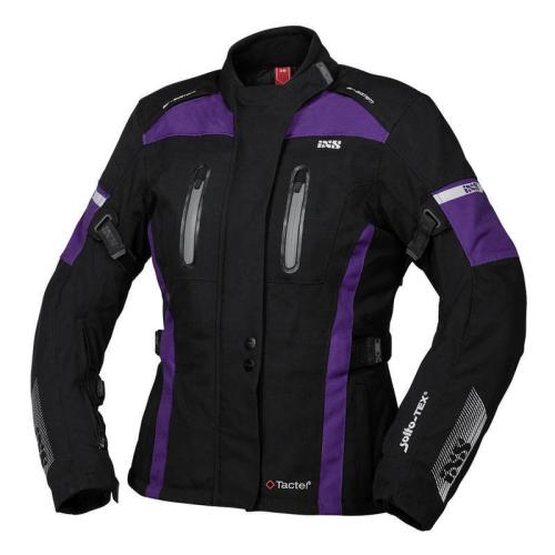 iXS Motorradjacke Damen Tour Pacora-ST - schwarz-violett (Grösse: DM) von iXS