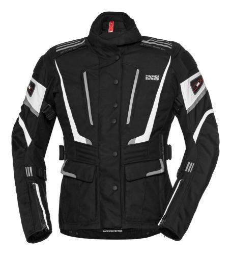 iXS Motorradjacke Damen Tour Powells-ST - schwarz-weiss (Grösse: D2XL) von iXS