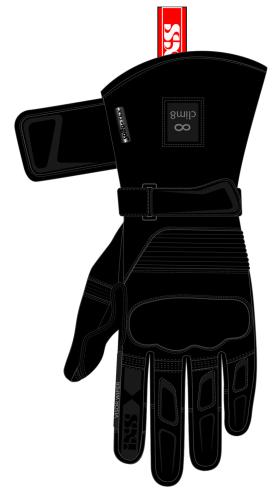 iXS Tour Handschuh Season-Heat-ST - schwarz (Grösse: 4XL) von iXS