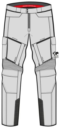 iXS Tour Hose Montevideo-Air 3.0 - brightgrey-black (Grösse: KL) von iXS