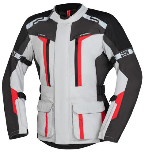 iXS Tour Jacke Evans-ST 2.0 - brightgrey-grey-red (Grösse: L) von iXS