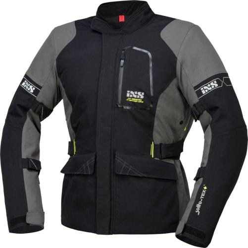 iXS Motorradjacke Tour Jacke Laminat-ST-Plus - schwarz-grau (Grösse: L) von iXS