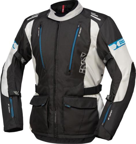 iXS Motorradjacke Tour Jacke Lorin-ST - schwarz-hellgrau-blau (Grösse: L) von iXS