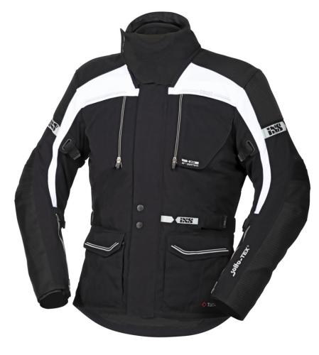 iXS Motorradjacke Tour Jacke Traveller-ST - schwarz-weiss (Grösse: 2XL) von iXS