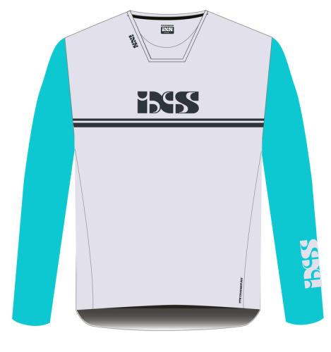 iXS Trigger MX Jersey 4.0 - brightgrey-Turquoise-anthrazit (Grösse: 2XL) von iXS