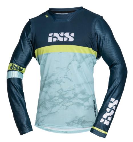 iXS Trigger MX Jersey - dark blue-bright blue-yellow (Grösse: M) von iXS